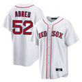 Johmsee B.Red Sox #52 Wilyer Abreu Player White Home Game Stitched Jerseys