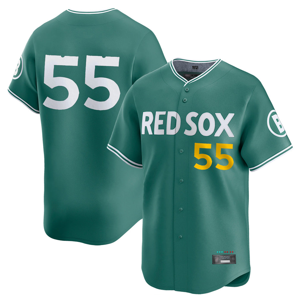 Johmsee B.Red Sox #55 Ranger Su¨¢rez Player Green City Connect Limited Home Game Stitched Jerseys