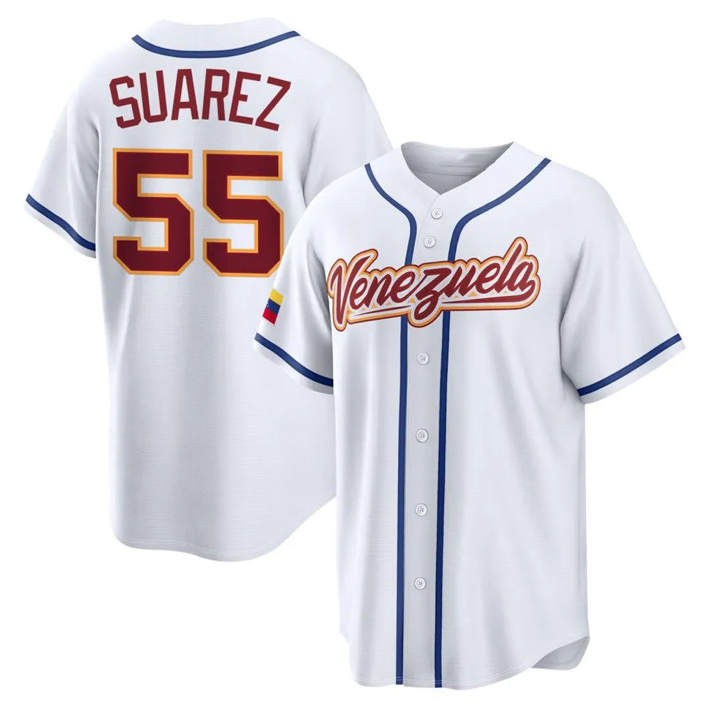 Johmsee B.Red Sox #55 Ranger Su¨¢rez Player White 2026 World Classic Limited Home Game Stitched Jerseys