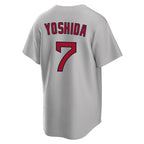 Johmsee B.Red Sox #7 Masataka Yoshida Player Gray Road Home Game Stitched Jerseys