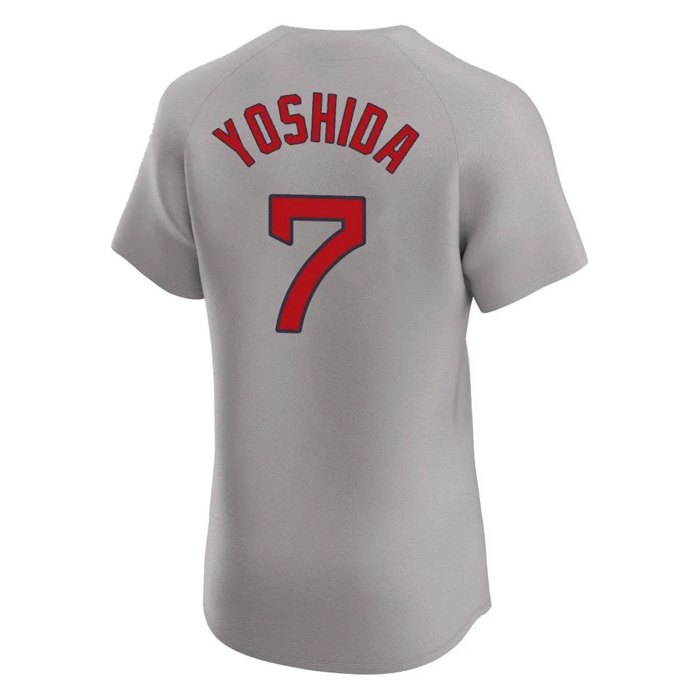 Johmsee B.Red Sox #7 Masataka Yoshida Player Gray Road Limited Elite Home Game Stitched Jerseys