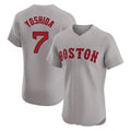 Johmsee B.Red Sox #7 Masataka Yoshida Player Gray Road Limited Elite Home Game Stitched Jersey