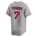 Johmsee B.Red Sox #7 Masataka Yoshida Player Gray Road Limited Home Game Stitched Jerseys