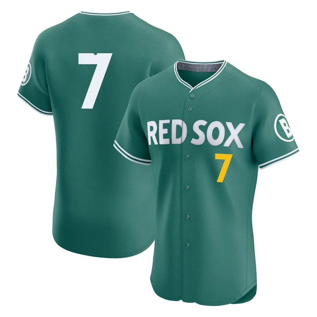 Johmsee B.Red Sox #7 Masataka Yoshida Player Green City Connect Limited Elite Home Game Stitched Jersey