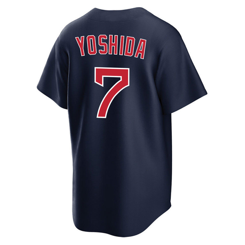 Johmsee B.Red Sox #7 Masataka Yoshida Player Navy Home Game Stitched Jerseys