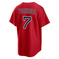 Johmsee B.Red Sox #7 Masataka Yoshida Player Red Home Game Stitched Jerseys