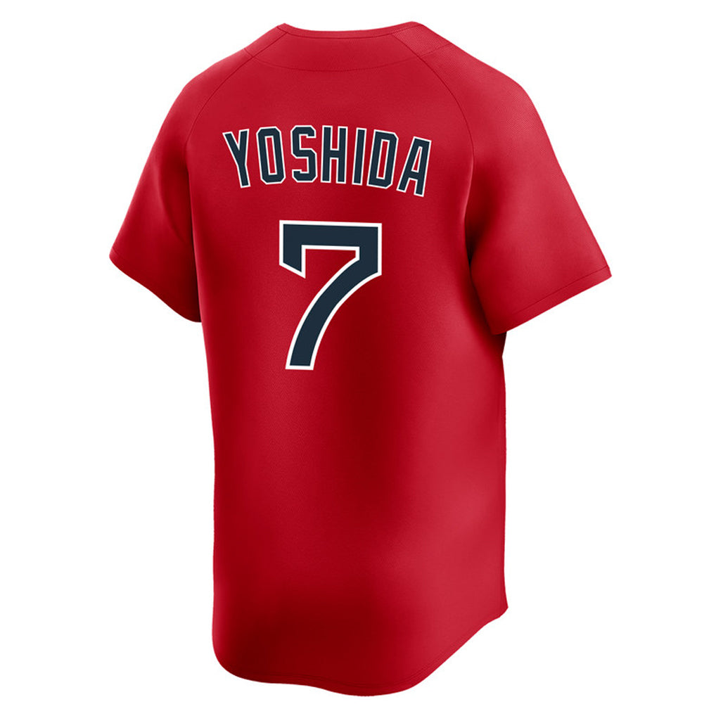 Johmsee B.Red Sox #7 Masataka Yoshida Player Red Limited Home Game Stitched Jerseys