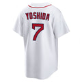 Johmsee B.Red Sox #7 Masataka Yoshida Player White Home Game Stitched Jerseys