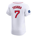 Johmsee B.Red Sox #7 Masataka Yoshida Player White Limited Elite Home Game Stitched Jerseys