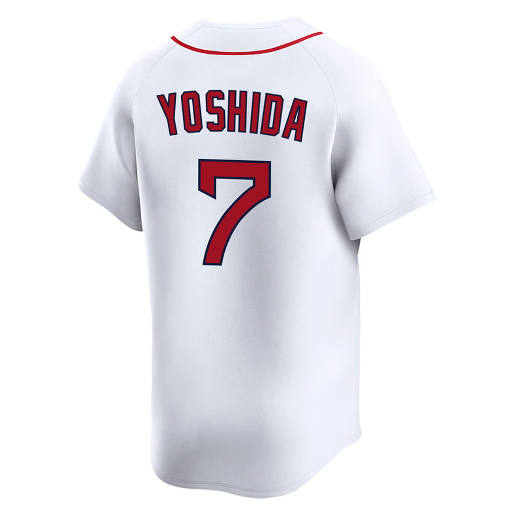 Johmsee B.Red Sox #7 Masataka Yoshida Player White Limited Home Game Stitched Jerseys