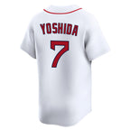 Johmsee B.Red Sox #7 Masataka Yoshida Player White Limited Home Game Stitched Jerseys