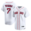 Johmsee B.Red Sox #7 Masataka Yoshida Player White Limited Home Game Stitched Jersey