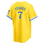 Johmsee B.Red Sox #7 Masataka Yoshida Player Yellow Home Game Stitched Jerseys