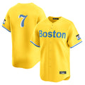 Johmsee B.Red Sox #7 Masataka Yoshida Player Yellow Limited Home Game Stitched Jersey
