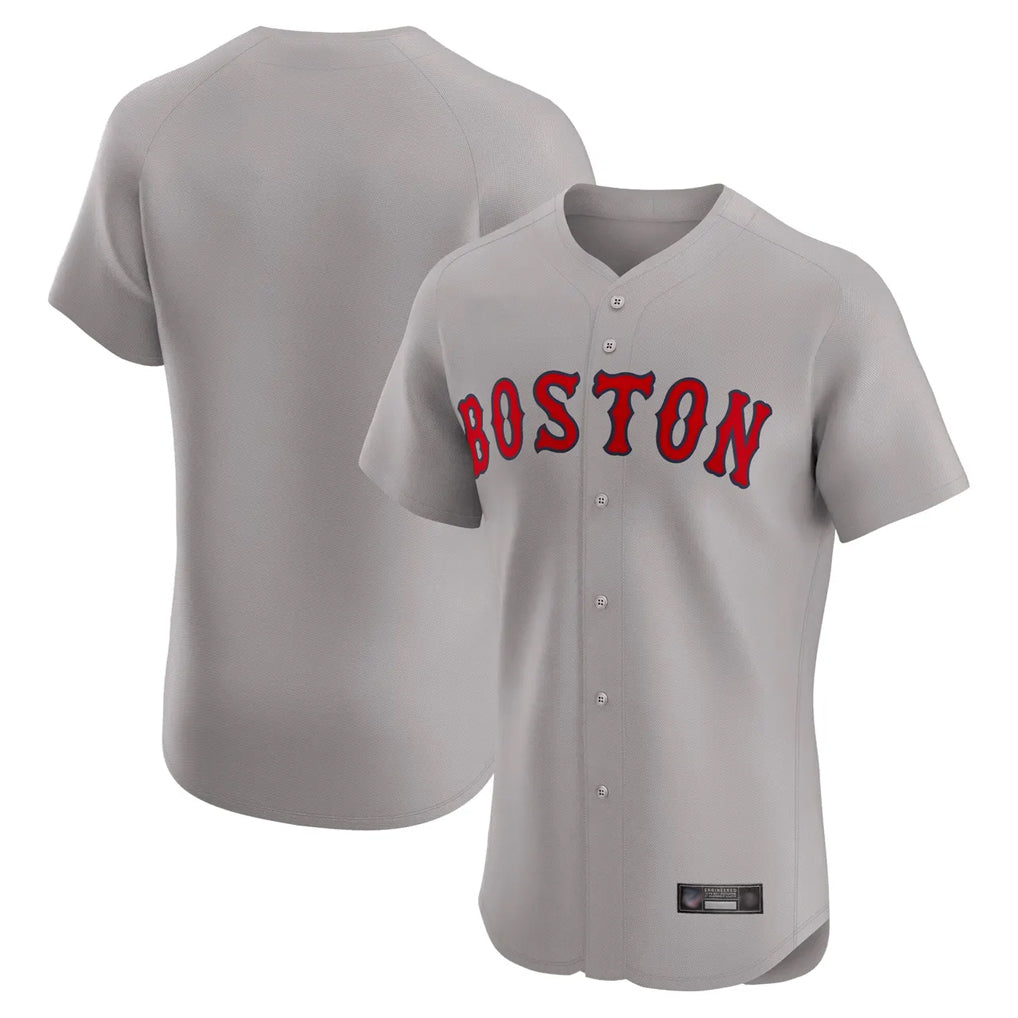 Johmsee B.Red Sox Blank Player Gray Road Limited Home Game Stitched Jerseys