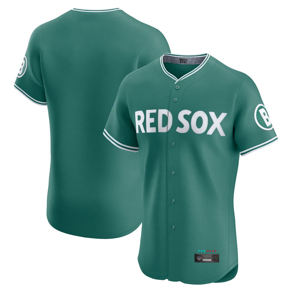 Johmsee B.Red Sox Blank Player Green City Connect Limited Elite Home Game Stitched Jerseys