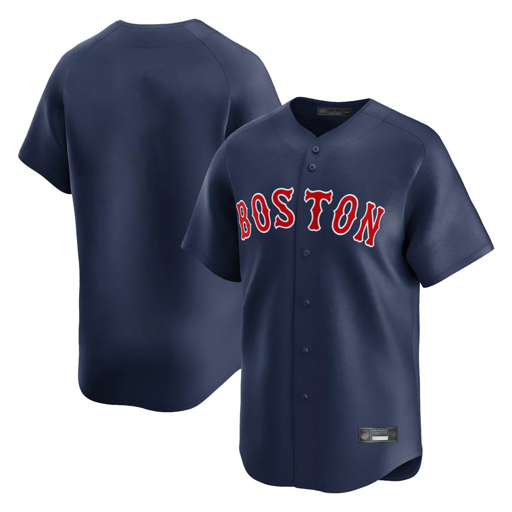 Johmsee B.Red Sox Blank Player Navy Limited Home Game Stitched Jerseys