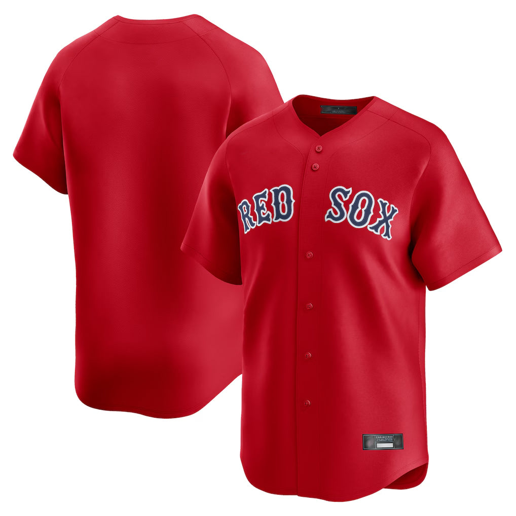 Johmsee B.Red Sox Blank Player Red Limited Home Game Stitched Jerseys