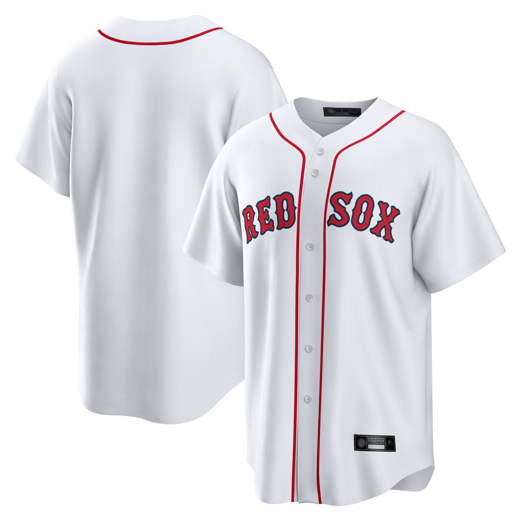 Johmsee B.Red Sox Blank Player White Home Game Stitched Jerseys