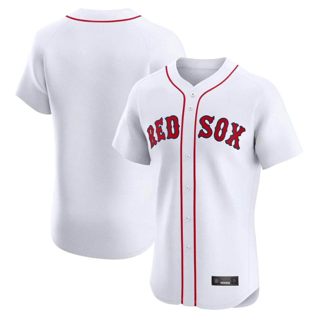 Johmsee B.Red Sox Blank Player White Limited Elite Home Game Stitched Jerseys