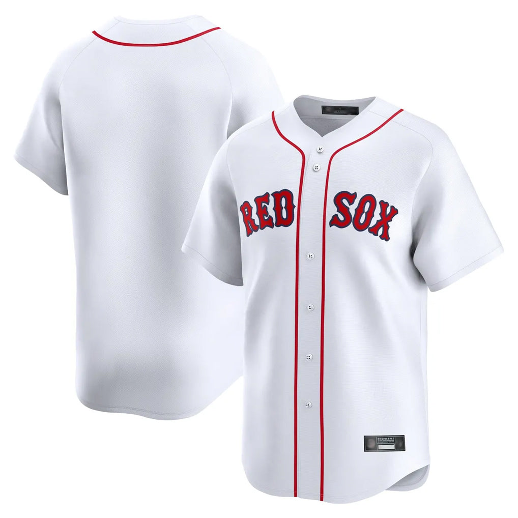 Johmsee B.Red Sox Blank Player White Limited Home Game Stitched Jerseys
