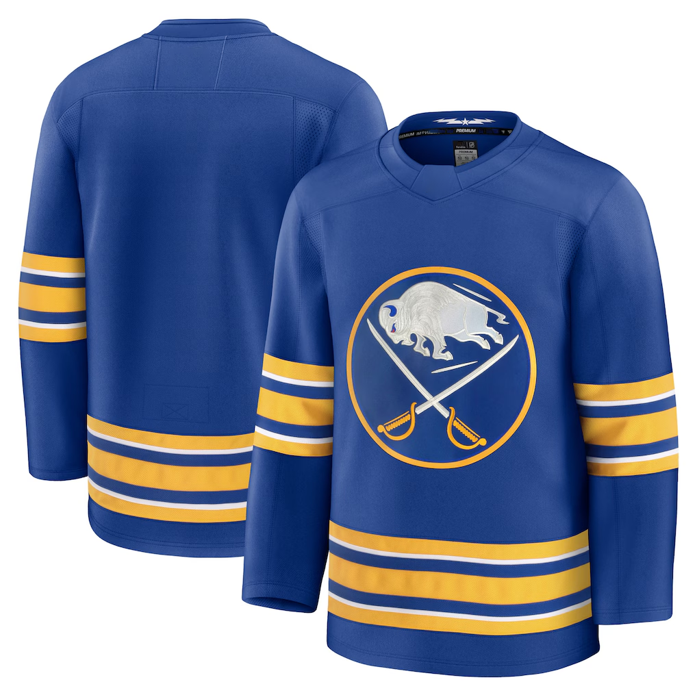 Johmsee B.Sabres Royal Home Premium Stitched Jerseys