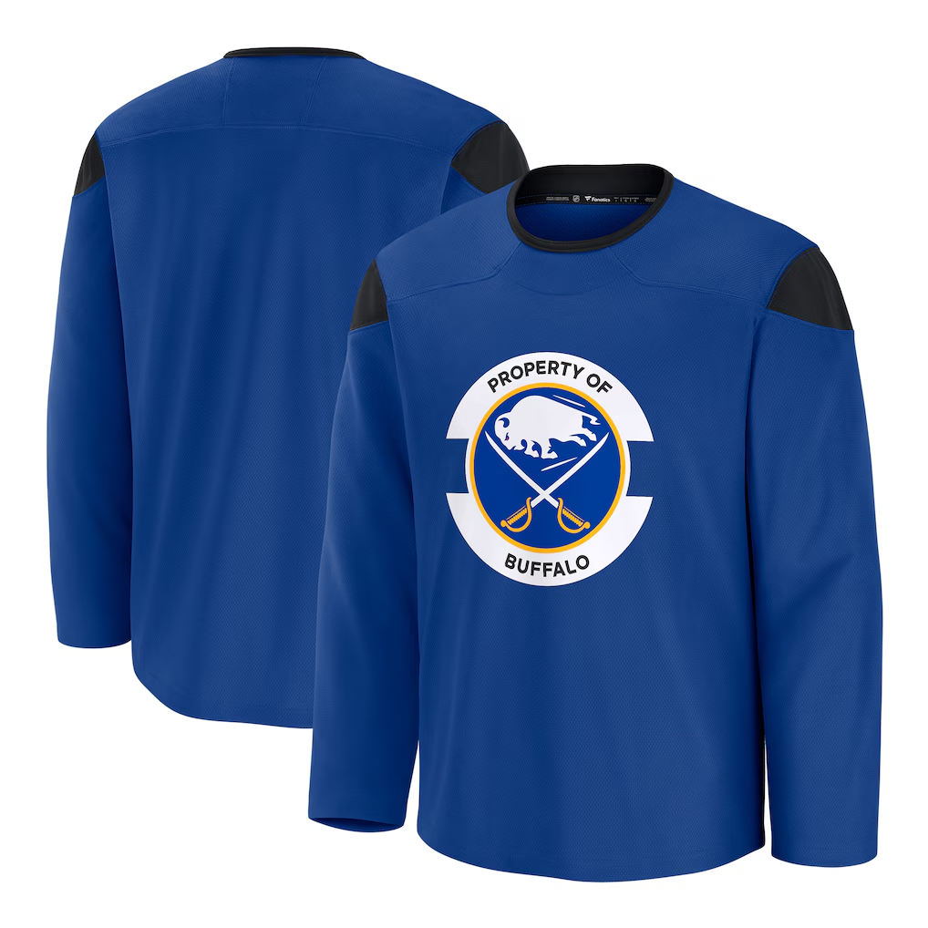 Johmsee B.Sabres Royal Practice Stitched Jerseys