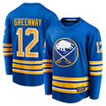 Johmsee B.Sabres #12 Jordan Greenway Royal Home Breakaway Stitched Jerseys