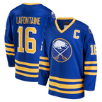 Johmsee B.Sabres #16 Pat LaFontaine Royal Breakaway Retired Player Stitched Jerseys