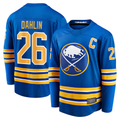 Johmsee B.Sabres #26 Rasmus Dahlin Royal Home Captain Patch Breakaway Stitched Jerseys