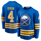 Johmsee B.Sabres #4 Bowen Byram Royal Home Breakaway Stitched Jerseys