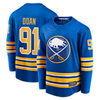 Johmsee B.Sabres #91 Josh Doan Royal Home Premier Breakaway Player Stitched Jerseys