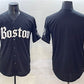 Boston Red Sox Blank Black Gothic Vapor Limited Stitched Baseball Jersey