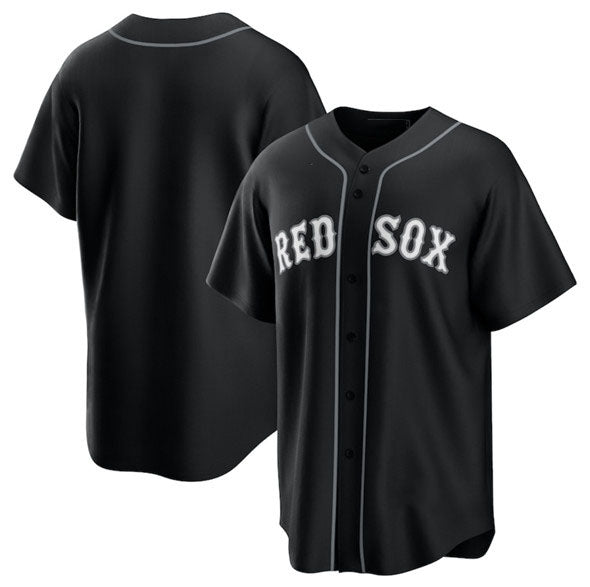 Boston Red Sox Blank Black Lights Out Limited Stitched Baseball Jersey