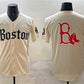 Boston Red Sox Team Big Logo Cream Gothic Vapor Limited Stitched Baseball Jersey