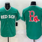 Boston Red Sox Team Big Logo Green 2025 City Connect Limited Stitched Baseball Jersey