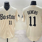 Boston Red Sox #11 Rafael Devers Cream Gothic Vapor Limited Stitched Baseball Jersey