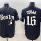 Boston Red Sox #16 Jarren Duran Black Gothic Vapor Limited Stitched Baseball Jersey