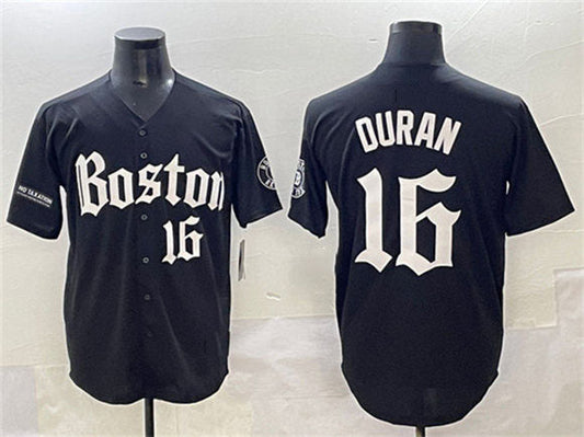 Boston Red Sox #16 Jarren Duran Black Gothic Vapor Limited Stitched Baseball Jersey