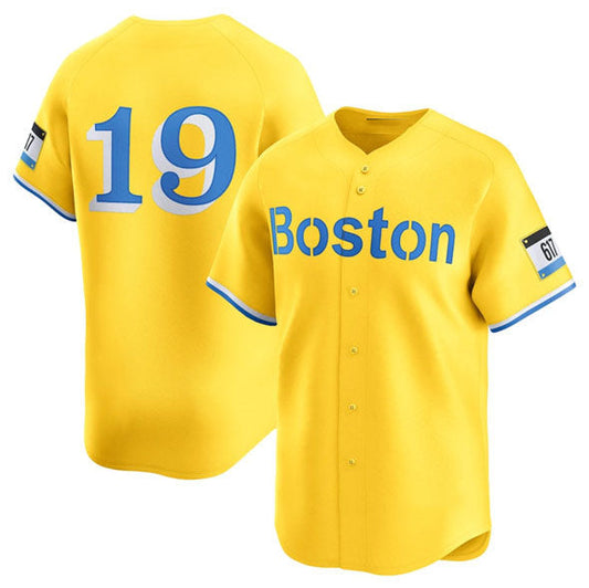Boston Red Sox #19 Roman Anthony Gold City Connect Stitched Baseball Jersey