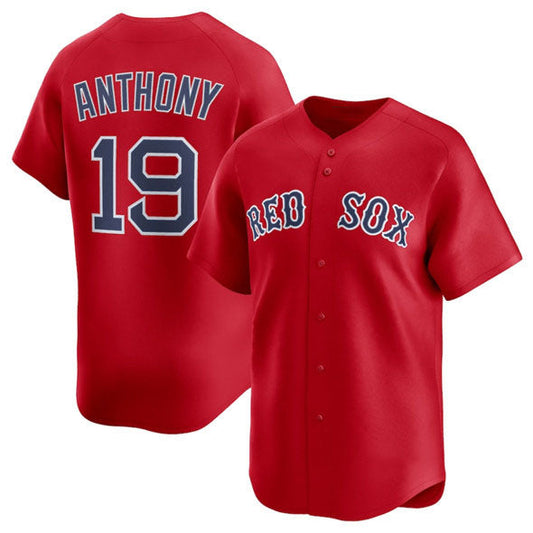 Boston Red Sox #19 Roman Anthony Red 2024 Alternate Limited Stitched Baseball Jersey