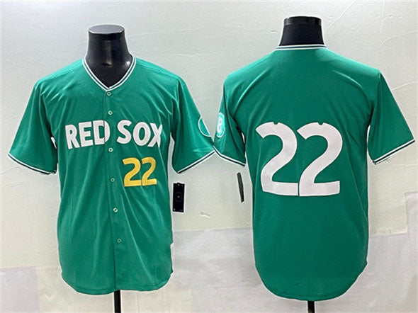 Boston Red Sox #22 Garrett Whitlock Green 2025 City Connect Limited Stitched Baseball Jersey