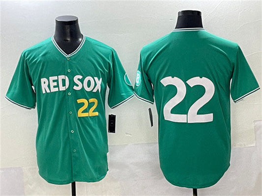 Boston Red Sox #22 Garrett Whitlock Green 2025 City Connect Limited Stitched Baseball Jersey
