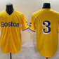 Boston Red Sox #3 Ceddanne Rafaela Gold City Connect Stitched Baseball Jersey