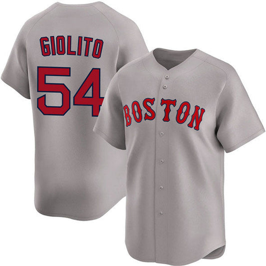 Boston Red Sox #54 Lucas Giolito Gray 2024 Away Limited Stitched Baseball Jersey