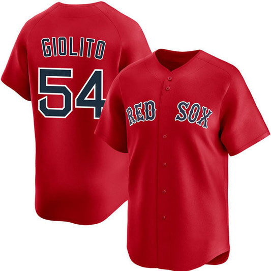Boston Red Sox #54 Lucas Giolito Red 2025 Alternate Limited Stitched Baseball Jersey