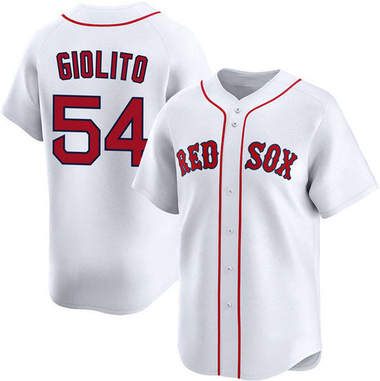 Boston Red Sox #54 Lucas Giolito White 2024 Home Limited Stitched Baseball Jersey