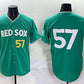 Boston Red Sox #57 Greg Weissert Green 2025 City Connect Limited Stitched Baseball Jersey