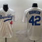 Brooklyn Dodgers #42 Jackie Robinson White Stitched Baseball Jersey