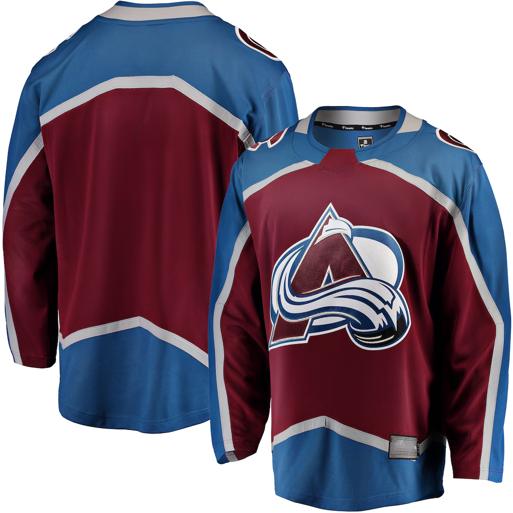 Johmsee C.Avalanche Maroon Breakaway Home Jerseys